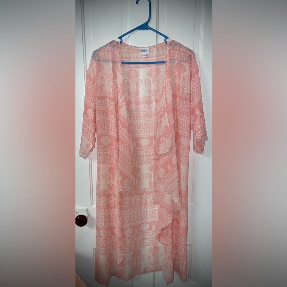 LuLaroe Sheer Pink Kimono